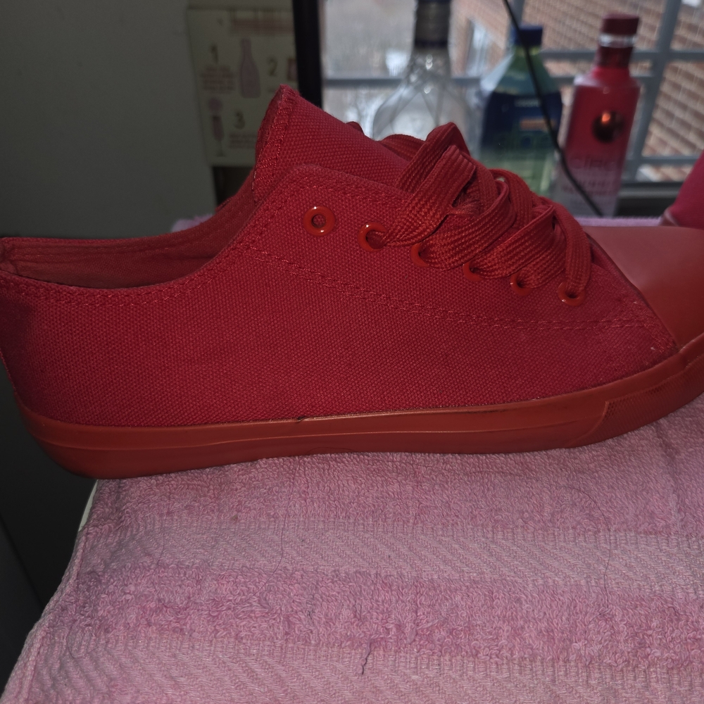 Red Canvas Sneakers